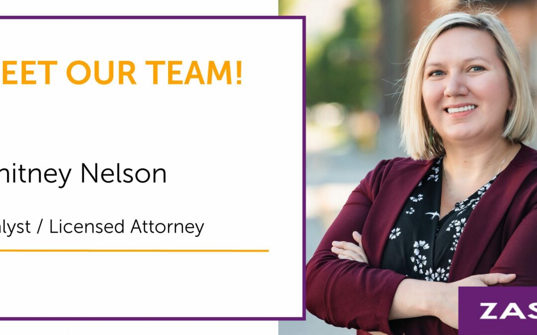 Meet Our Team! Whitney Nelson, Analyst and Licensed Attorney