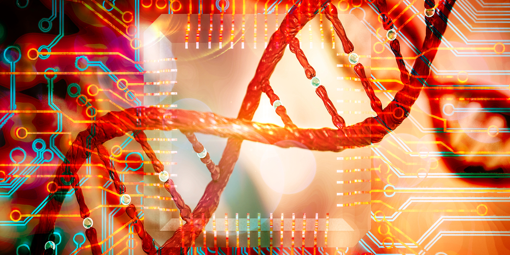 DNA digital graphic