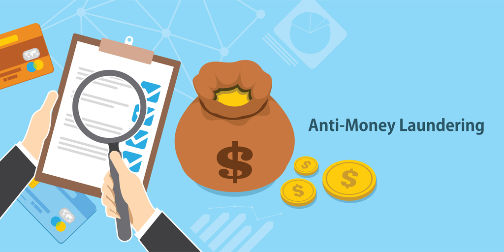 anti money laundering digital graphic